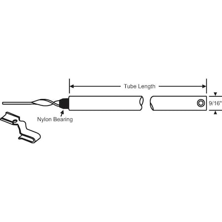 Strybuc 30in CLIP ON 5/8 NON TILT BAL 85M-30HD-2